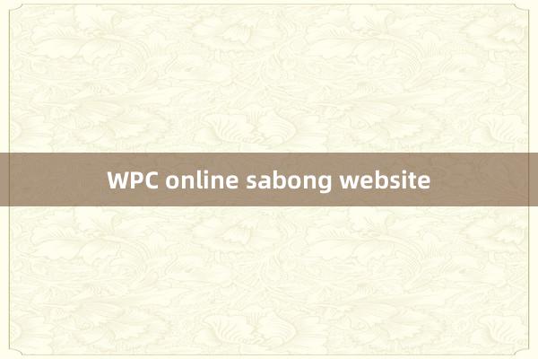 WPC online sabong website