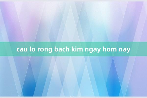 cau lo rong bach kim ngay hom nay