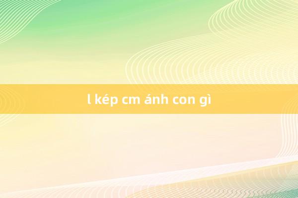 l kép cm ánh con gì