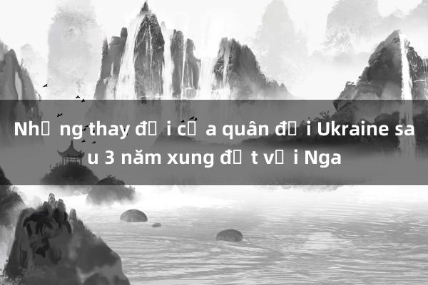 Những thay đổi của quân đội Ukraine sau 3 năm xung đột với Nga